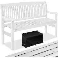 Kesser Panca da giardino in legno, panca per parco resistente alle intemperie, adatta per 3-4 persone, con capacità di carico di 320 kg, inclusa copertura