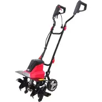 AWTOOLS Fresatrice elettrica per terreno da 1500W con ruote di supporto