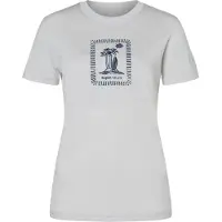 Super.natural Women's Palm Island Bio Jersey Tee Maglia merino Donna (M, bianco/blu)