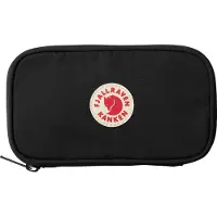 Fjällräven Kånken Travel Wallet Portafogli (One Size, nero)