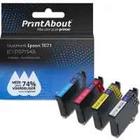 PrintAbout Cartuccia compatibile Epson T071 (C13T071540) - 4 colori Multipack
