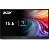Acer PM1, PM161QB1, Monitor portatile, 15,6" Full HD IPS, 4 ms, Adaptive Sync, 250 cd/m²
