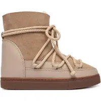 INUIKII per donna. 1001.004.0042 Stivali in Pelle Classic Wedge beige (37), 3 a 5cm, Stringhe, Casual