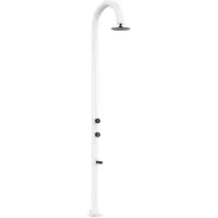 MPC Wheels Sined | Sistema doccia da giardino Luna-Alu-Bianca - 233 Cm - Bianco - Alta qualità, resistente alle intemperie, versatile