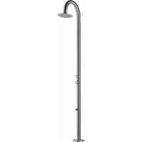 MPC Wheels Sined | Doccia da giardino Palau - 244 Cm - Acciaio inox Aisi 316L - Resistente alla corrosione - Design elegante