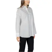 Armani Exchange per donna. XW001424AF16631U0002 Camicia bianca dalla vestibilità comoda (XS), Bianco, Casual, Cotone, Classico, Manica l