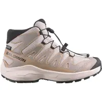 Salomon - Scarpe escursionismo in giornata per bambini - XA Pro Mid WP J Black/Sedona Sage - Taglia Bambino 39 - Grigio