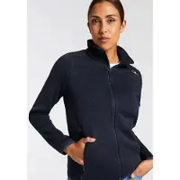 CMP Women's Jacket Jacquard Knitted Giacca in pile Donna (34, blu)