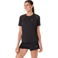 Asics Women's Road S/S Top Maglia da corsa Donna (XL, nero)