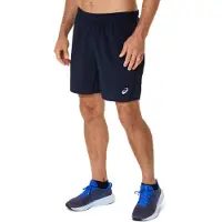 Asics per uomo. 2011D213 Core 7 in pantaloncini blu scuro (XL), Sportivo, Multisport, Polister riciclato, Sostenibile, Navy