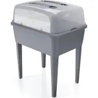 Prosperplast Parenisko in plastica su gambe DREP770W 77 cm - pietra grigia