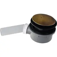 Hak Sifone per piatti doccia RETRO, diametro 90 mm, bronzo