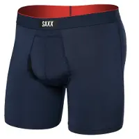 Saxx Multi-Sport Mesh Boxer Brief Fly Intimo sintetico Uomo (S, blu)