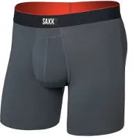 Saxx Multi-Sport Mesh Boxer Brief Fly Intimo sintetico Uomo (L, blu)
