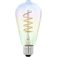 Eglo Lampadina LED E27 4W ST64 820 Filamento iridescente dimmerabile
