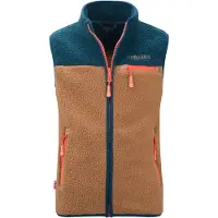 TROLLKIDS Kid's Hemsedal Vest Gilet in pile Bambini (98, marrone)