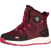 TROLLKIDS Kid's Bergen Winter Mid Cut Scarpe invernali Bambini (33, rosso)
