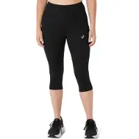 Asics per donna. 2012D179 Collant Capri neri (XS), Nero, Sportivo, Sintetico, Multisport, Sostenibile