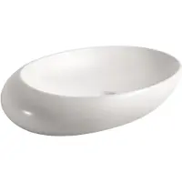 BEITZ & Walz AqvaVetroceramica lavabo da appoggio 690 x 435 mm bianco