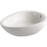 BEITZ & Walz AqvaVetroceramica lavabo da appoggio 500 x 390 mm bianco