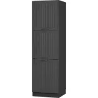 Vicco Mobile cucina dispensa Fame-Line Grigio scuro/Antracite 60 cm, Model 56800