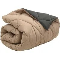 vidaXL , coperta invernale, 200 x 220 cm, 450 g/m², colore antracite e color taupe