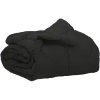 vidaXL Piumino per tutte le stagioni nero 220 x 240 cm microfibra