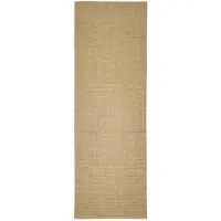 vidaXL Tappeto in sisal per tiragraffi 66x200 cm