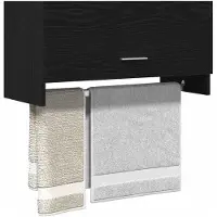 vidaXL Armadio look rovere nero 70 x 32,5 x 35 cm