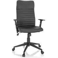 Hjh OFFICE Sedia da ufficio Home Office ARTON 30 sedia da scrivania con braccioli (regolabile in altezza) sedia girevole in ecopelle