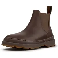Camper per donna. K400818-005 Stivaletti in pelle Brutus+ marrone (36), Basso, Nessuno, Casual