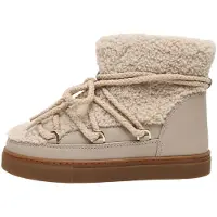 INUIKII per donna. 1001.003.0282 Stivali di Pelle Curly beige (39), Basso, Stringhe, Casual