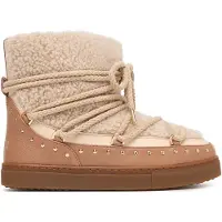 INUIKII per donna. 1001.003.0072 Stivali di Pelle Curly Rock beige (37), Basso, Stringhe, Casual