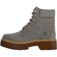 Timberland per donna. TB0A5THXEJR1 Stivali in pelle grigia Stone Street (36), Basso, Stringhe, Casual, Grigio