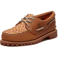 Timberland per donna. TB0A2GNVANR1 Mocassini nautici in pelle Authentic marrone (38 W), Basso, Stringhe, Casual