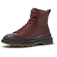 Camper per donna. K400816-011 Stivaletti in pelle Brutus+ bordeaux (37), Basso, Cerniera, Casual
