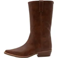 Michael Kors per donna. 40T6FRMB6L Stivali in Pelle Farren marrone (36), 3 a 5cm, Cerniera, Casual