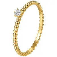Dear Me Anello 'Endless Love' oro / trasparente