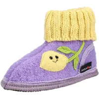 Haflinger Kid's Hüttenschuh Zitrone Pantofole Bambini (30, lilla)