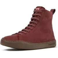 Camper per donna. K400817-004 Sneaker stivaletto in pelle Peu Touring bordeaux (37), Basso, Stringhe, Casual