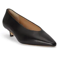 Ralph Lauren per donna. 802P16893001 Scarpa in pelle Kitten nera (41), Nero, 3 a 5cm, Nessuno, Casual, Classico