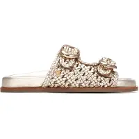 Carmela per donna. 16305803-ORO Sandali di Pelle 163058 oro (41), Basso, Fibbia, Casual