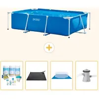 Intex Piscina fuori terra rettangolare - 260x160x65 cm - composta da 5 elementi - modello S20826