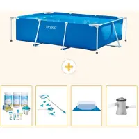 Intex Piscina fuori terra rettangolare - 260x160x65 cm - composta da 5 parti - modello S20828