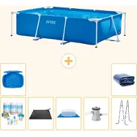 Intex Piscina fuori terra rettangolare - 260x160x65 cm - 8 pezzi - Modello S20038