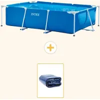 Intex Piscina fuori terra rettangolare - 260x160x65 cm - in 2 parti - modello S21249