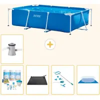 Intex Piscina fuori terra rettangolare - 260x160x65 cm - composta da 6 elementi - modello S20824