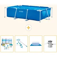 Intex Piscina fuori terra rettangolare - 260x160x65 cm - composta da 5 parti - modello S20828