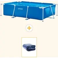 Intex Piscina fuori terra rettangolare - 260x160x65 cm - in 2 parti - modello S21249