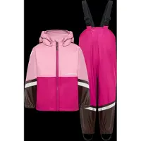 Didriksons Kid's Waterman Set 12 Set antipioggia Bambini (140, fuchsia)